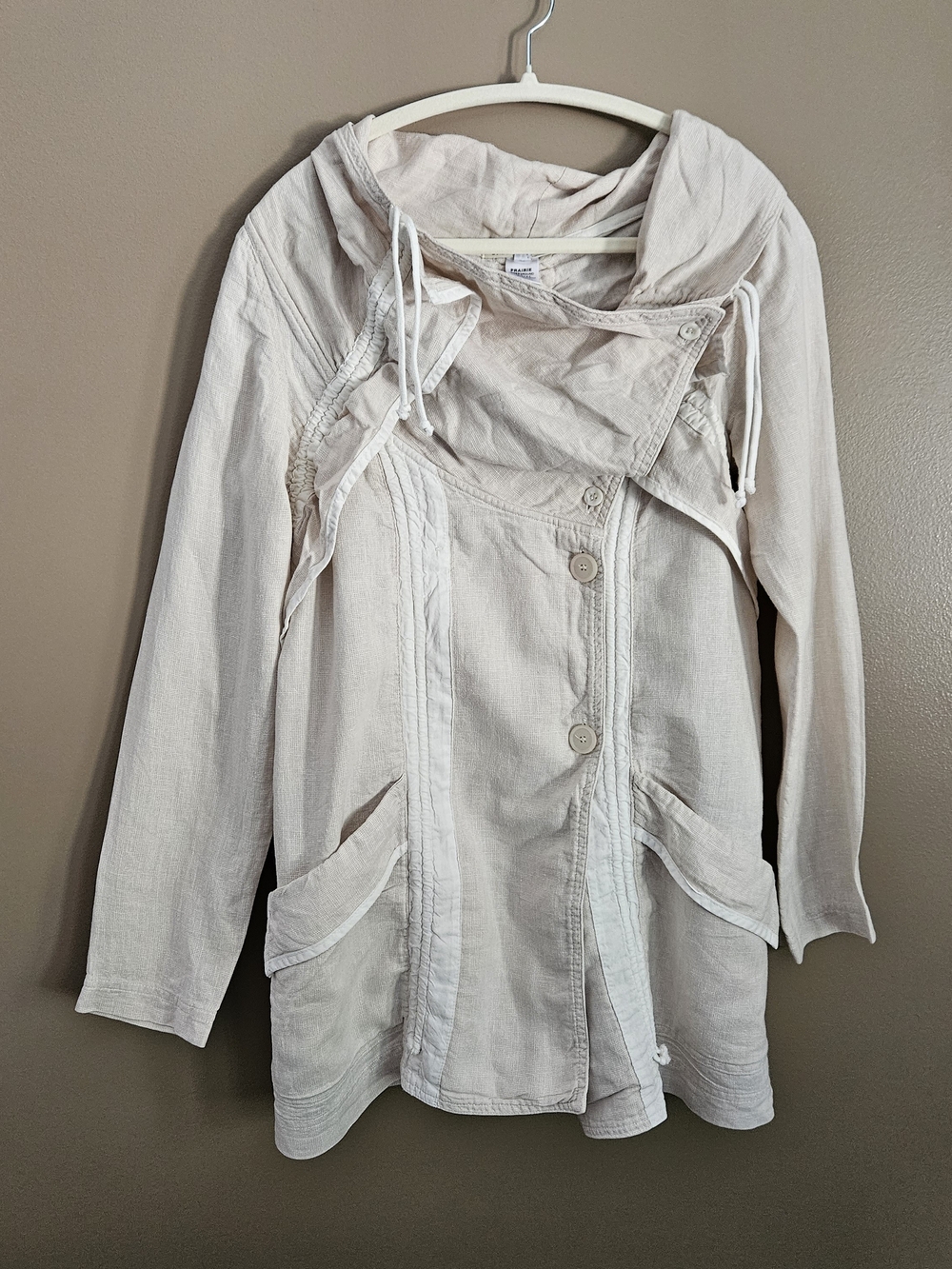 Prairie Underground Trouble With Dreams Jacket Organic Cotton Hemp Beige M